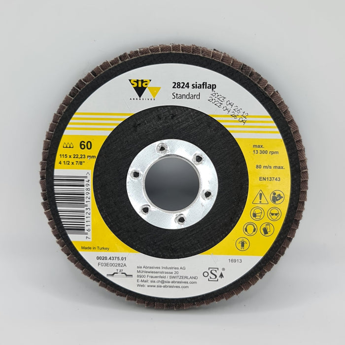 SIA FLAP DISC 4.5'' X 60G