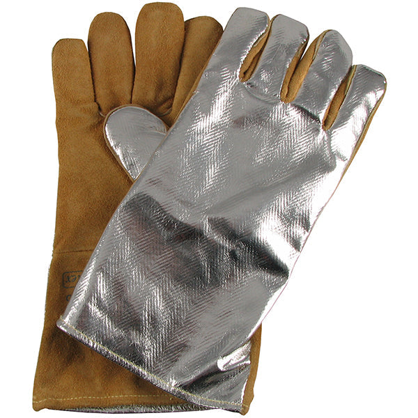 ALUMINIUM BACKED WELDING GAUNTLET